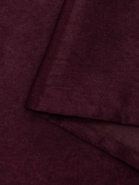 Изображение товара Комплект штор Amore Mio Однотонный софт 42002-048 1.5x2.7 / 92083 (2шт, бордовый)