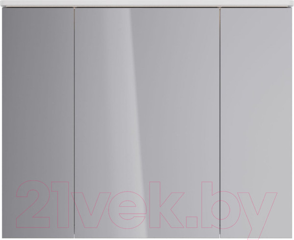 Изображение товара Шкаф с зеркалом для ванной LEMARK Zenon 100x80 / LM100ZS-Z (белый глянец)