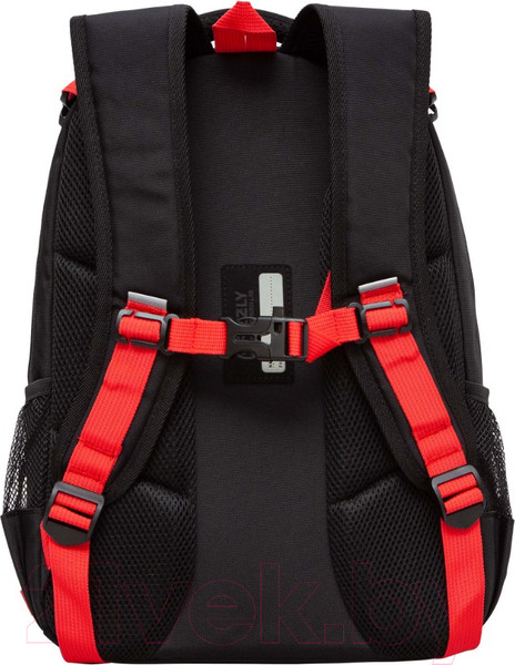 Изображение товара Школьный рюкзак Grizzly RB-458-1 (черный/красный)