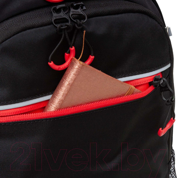 Изображение товара Школьный рюкзак Grizzly RB-458-1 (черный/красный)