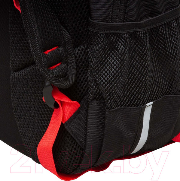 Изображение товара Школьный рюкзак Grizzly RB-458-1 (черный/красный)