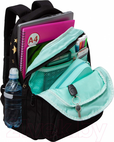 Изображение товара Школьный рюкзак Grizzly RG-462-2 (черный)