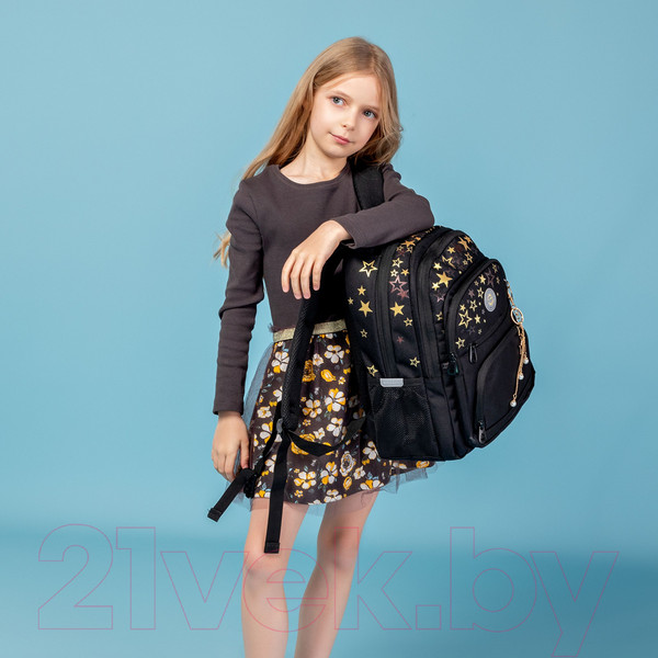 Изображение товара Школьный рюкзак Grizzly RG-462-2 (черный)