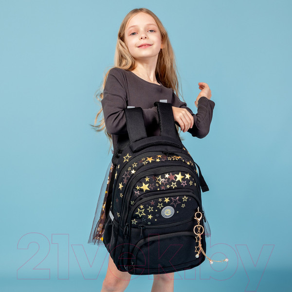 Изображение товара Школьный рюкзак Grizzly RG-462-2 (черный)