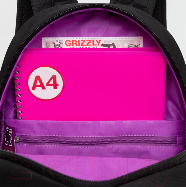 Изображение товара Школьный рюкзак Grizzly RG-463-4 (черный)
