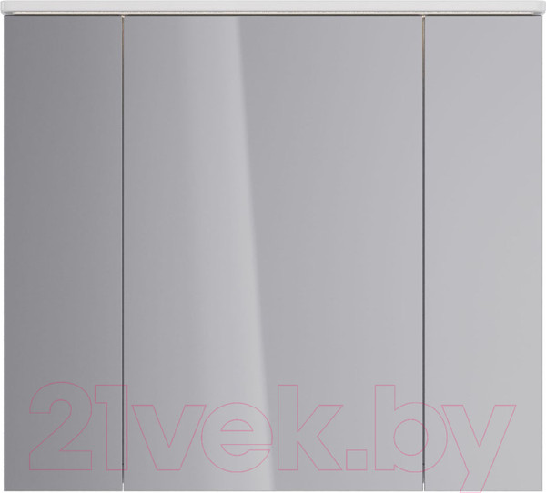 Изображение товара Шкаф с зеркалом для ванной LEMARK Zenon 90x80 / LM90ZS-Z (белый глянец)