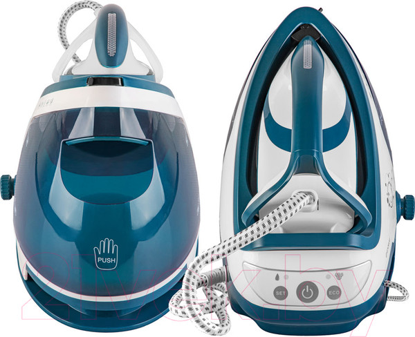 Изображение товара Утюг с парогенератором Endever Delta-500 (белый/темно-бирюзовый)