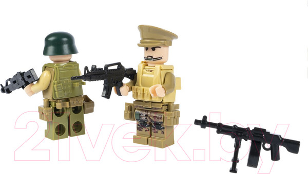 Изображение товара Конструктор Bondibon Военный десант Вертолет / ВВ6133 (241эл)