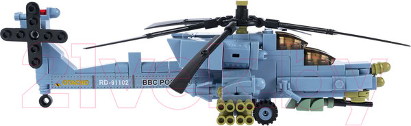 Изображение товара Конструктор Bondibon Военный десант Вертолет / ВВ6133 (241эл)