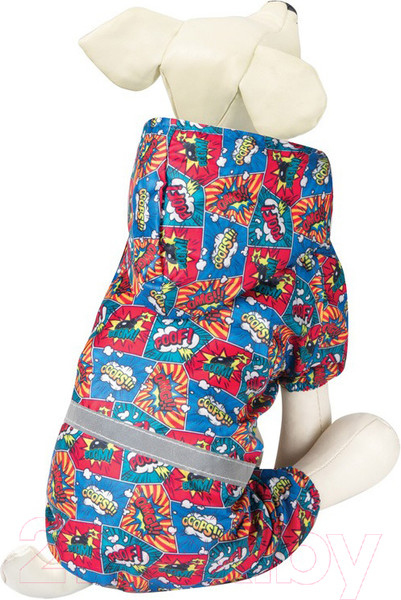 Изображение товара Дождевик для животных Triol Феерия / 12251235 (S, со светоотражающей лентой)