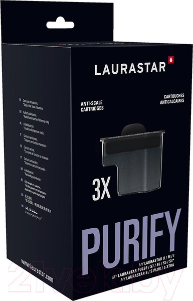 Изображение товара Картридж для утюга LauraStar Tripack Water Filter Cartridges Smart 94245 (3шт)