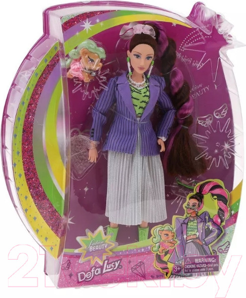 Изображение товара Кукла с аксессуарами Defa Модница / 8496
