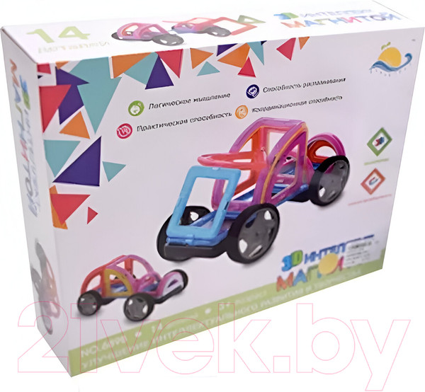 Изображение товара Конструктор магнитный Наша игрушка 689B