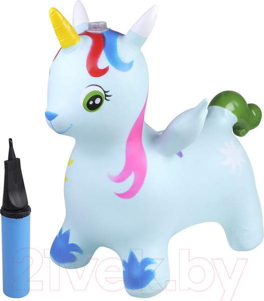 Изображение товара Игрушка-прыгун Moby Kids Единорог / 803625 (голубой)