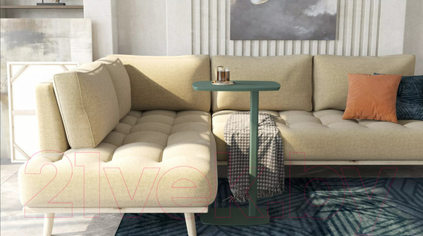 Изображение товара Приставной столик Калифорния мебель Дей (зеленый)