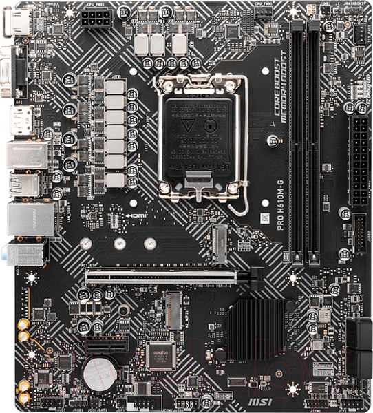 Изображение товара Материнская плата MSI Pro H610M-G