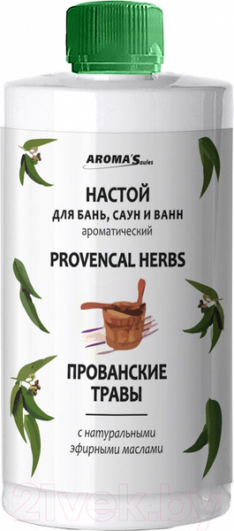 Изображение товара Ароматизатор для бани Aroma Saules Прованские травы Настой для бань, саун и ванн (400мл)