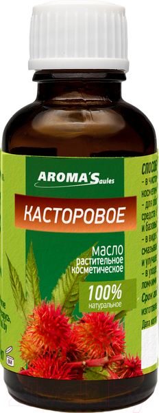 Изображение товара Масло косметическое Aroma Saules Растительное Касторовое (30мл)