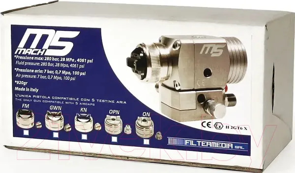Изображение товара Пневматический краскопульт Berizzi Mach 5 TT1301W / A00025052