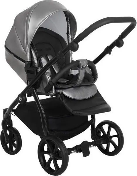 Изображение товара Детская универсальная коляска Tutis 3 в 1 / 1323042 (кожа/Black Marbel)