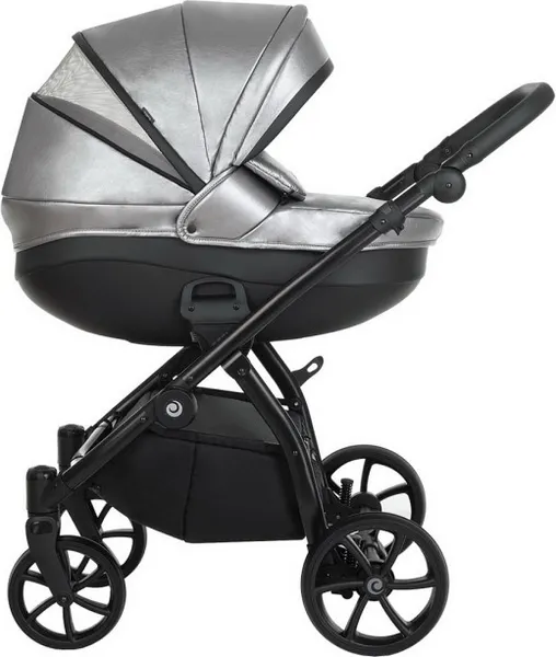 Изображение товара Детская универсальная коляска Tutis 3 в 1 / 1323042 (кожа/Black Marbel)