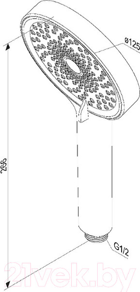 Изображение товара Лейка ручного душа Damixa Apollo 947020300 (черный)