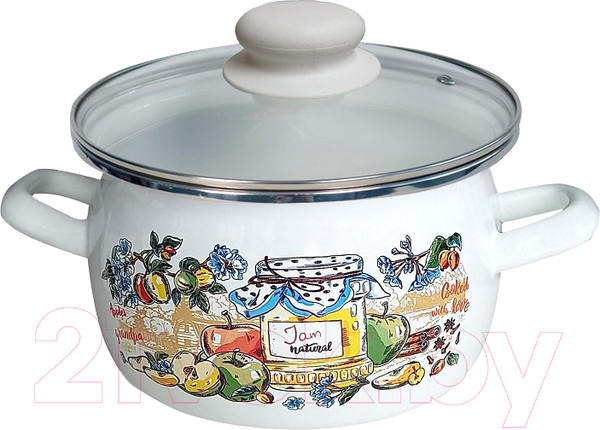 Изображение товара Кастрюля Сантэкс Джем 1-2430112 (белый)