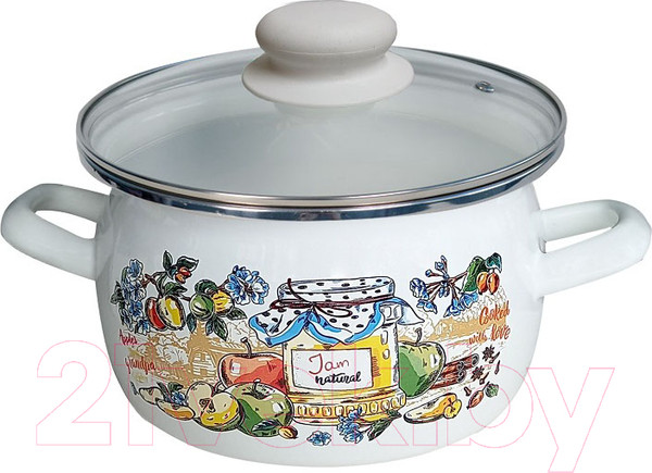 Изображение товара Кастрюля Сантэкс Джем 1-2450112 (белый)
