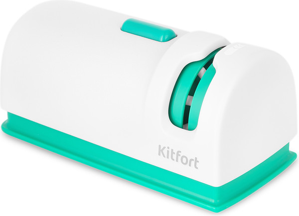 Изображение товара Ножеточка электрическая Kitfort KT-4068-2 (белый/зеленый)