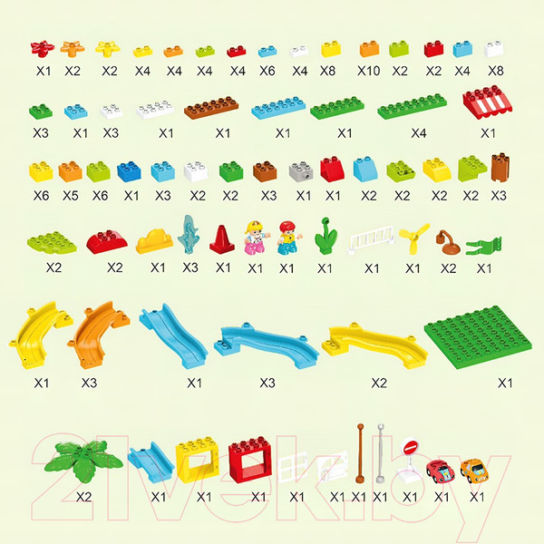 Изображение товара Конструктор Kids Home Toys Забавные горки 188-A34 / 9655728