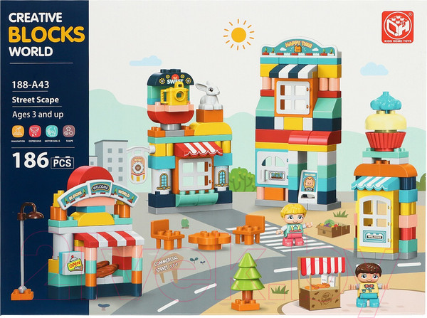 Изображение товара Конструктор Kids Home Toys Улица счастья 188-A43 / 9655733