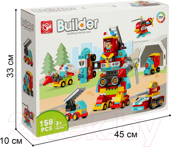 Изображение товара Конструктор Kids Home Toys Робот-трансформер 188-A52 / 9655743