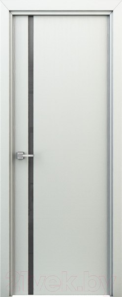 Изображение товара Дверной блок SMART Соло комплект 80x200 (белый/черное стекло)