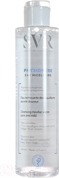 Изображение товара Мицеллярная вода SVR Physiopure Eau Micellaire (200мл)