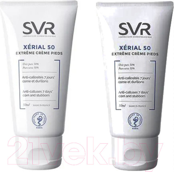 Изображение товара Крем для ног SVR Xerial 50 Extreme Creme Pieds (2x50мл)