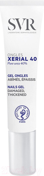 Изображение товара Эмульсия для ногтей SVR Гель Xerial 40 Ongles для поврежденных и утолщенных ногтей (10мл)