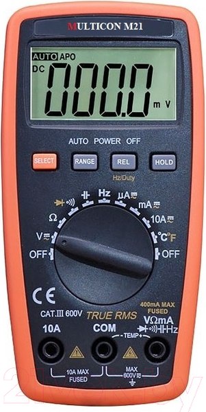 Изображение товара Мультиметр цифровой Multicon M21 / 03K-M21-3053