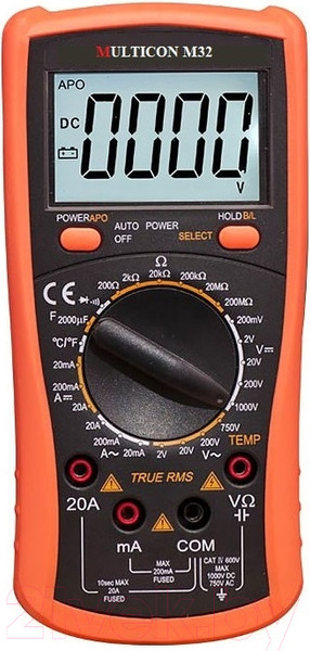 Изображение товара Мультиметр цифровой Multicon M32 / 03K-М32-3054