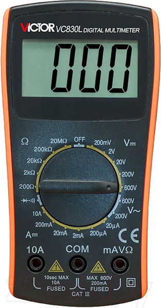 Изображение товара Мультиметр цифровой Victor 830L / 02K-V830L-3530