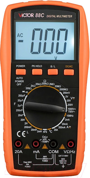 Изображение товара Мультиметр цифровой Victor 88C / 02K-V88C-3529