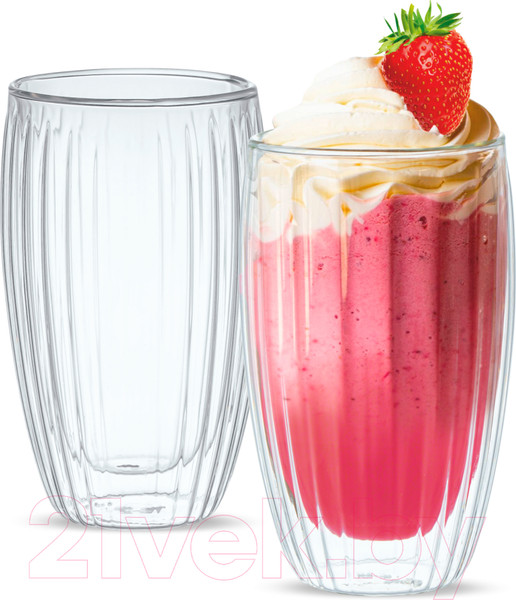 Изображение товара Набор стаканов для горячих напитков Makkua Glass Cozyday 1 / 1GC440 (2шт)