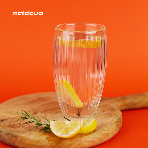Изображение товара Набор стаканов для горячих напитков Makkua Glass Cozyday 1 / 1GC440 (2шт)