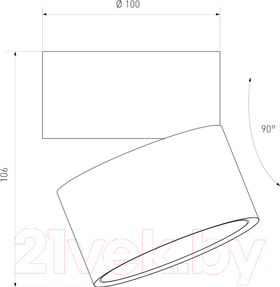 Изображение товара Спот Elektrostandard DLR031 15W 4200K 3100 (черный матовый)