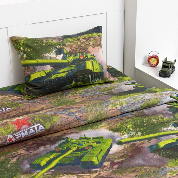 Изображение товара Комплект постельного белья Этель Танки / 1317329