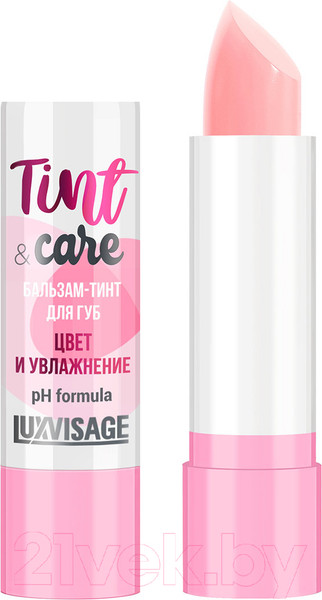 Изображение товара Бальзам для губ LUXVISAGE Tint & Care pH Formula Цвет и увлажнение тон 01 (3.9г)