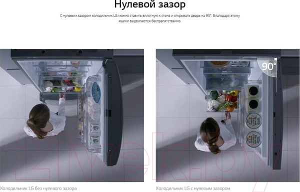Изображение товара Холодильник с морозильником LG GC-B459SQCL