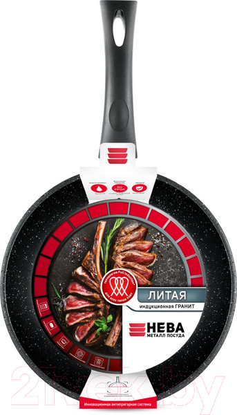 Изображение товара Вок Нева Металл Посуда Литая Индукция Гранит L3128Wi