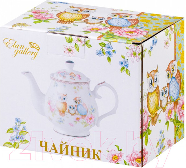 Изображение товара Заварочный чайник Elan Gallery Совушки / 420340