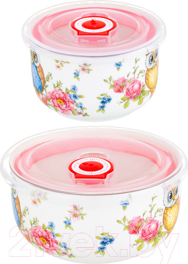 Изображение товара Набор салатников Elan Gallery Совушки / 420498