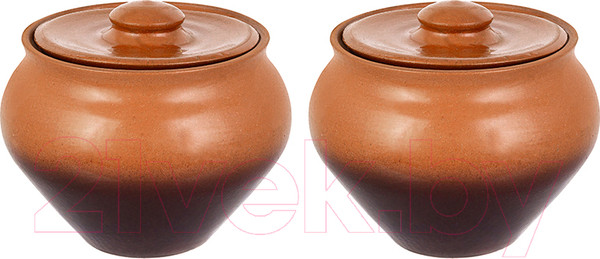 Изображение товара Набор горшочков для запекания Elan Gallery TerraCotta / 570150